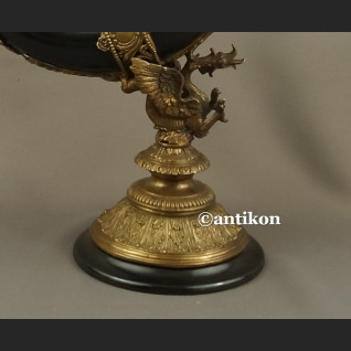 Róg obfitości wielki porcelana z brązem