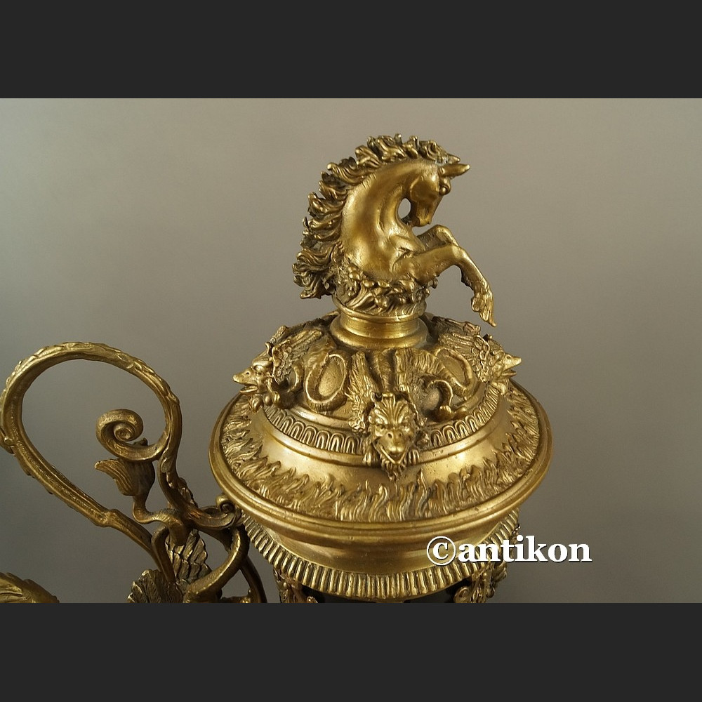 Róg obfitości wielki porcelana z brązem