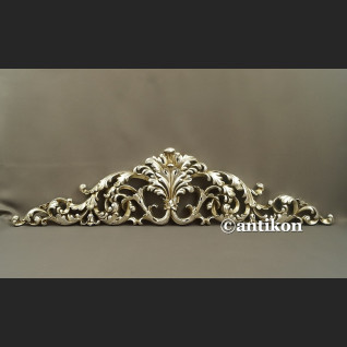 Zwieńczenie ażurowe srebrne kwiaty nadproże