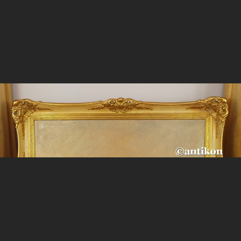 Obraz olejny trojka konie  ok 1900 