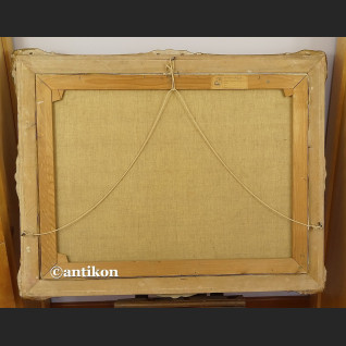 Obraz olejny trojka konie  ok 1900 