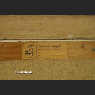 Obraz olejny trojka konie  ok 1900 