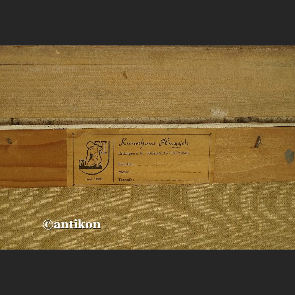 Obraz olejny trojka konie  ok 1900 