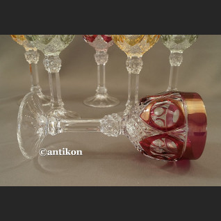 Kieliszki kryształowe luksusowy komplet stare szkło