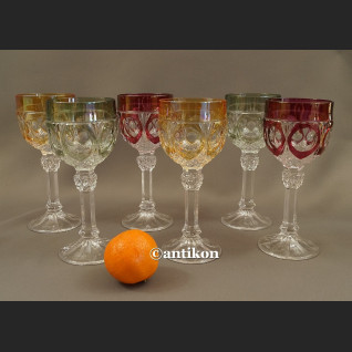 Kieliszki kryształowe luksusowy komplet stare szkło