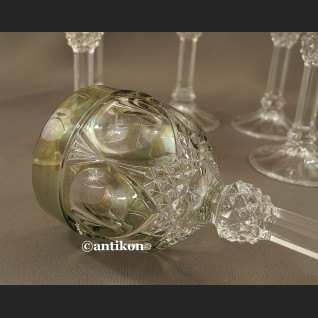 Kieliszki kryształowe luksusowy komplet stare szkło