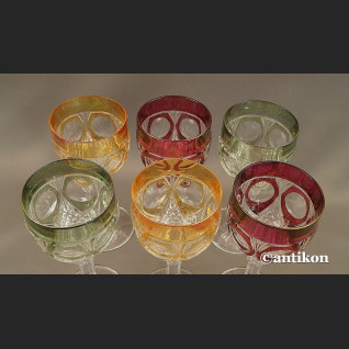 Kieliszki kryształowe luksusowy komplet stare szkło