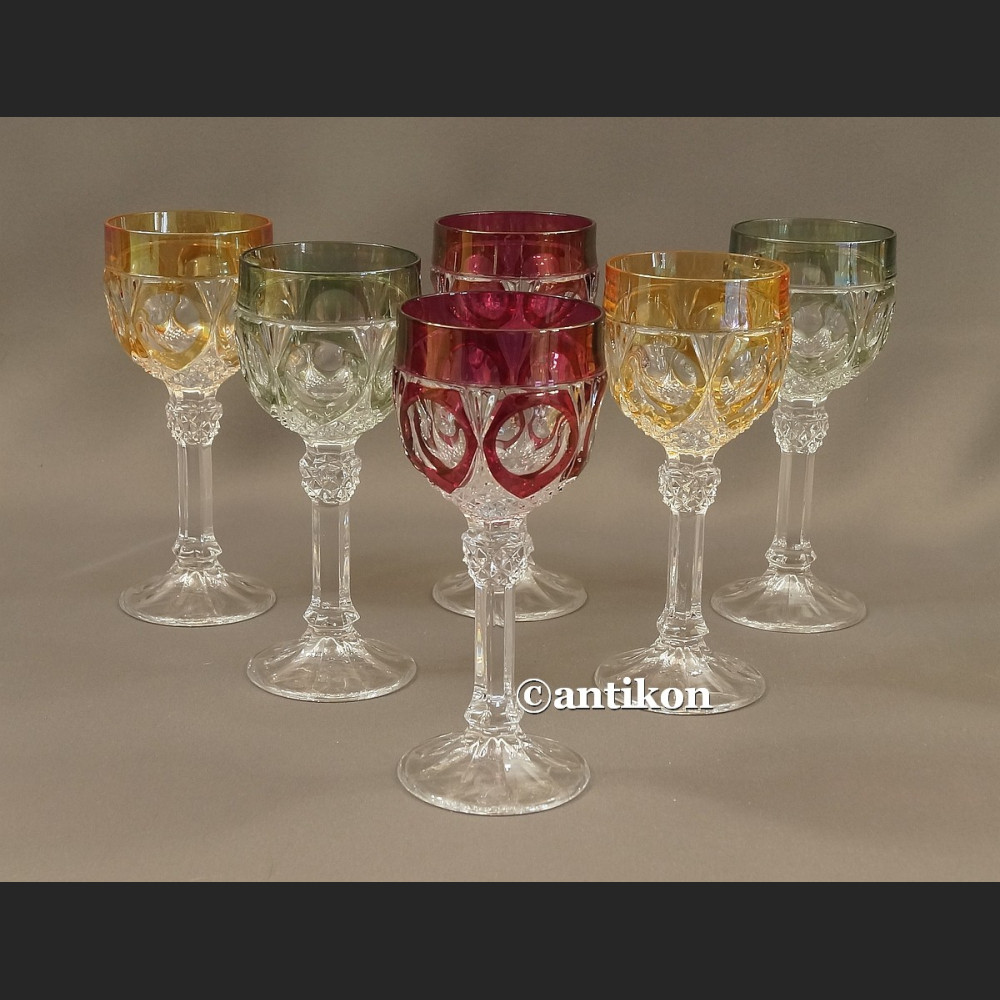 Kieliszki kryształowe luksusowy komplet stare szkło