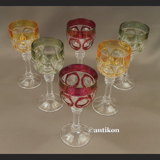 Kieliszki kryształowe luksusowy komplet stare szkło