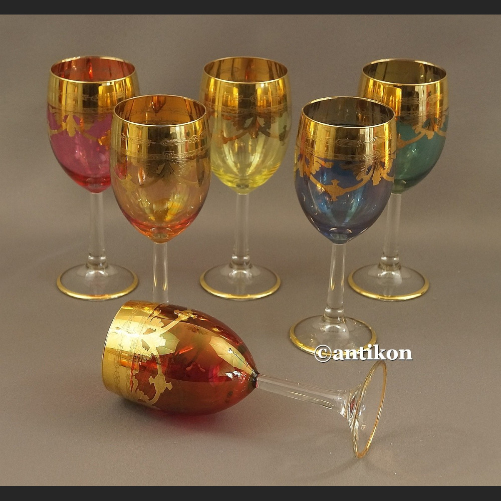 Kieliszki do wina wody wielki luksusowy komplet stare szkło