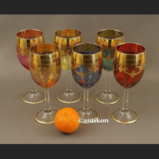 Kieliszki do wina wody wielki luksusowy komplet stare szkło