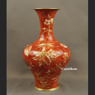 Wazon Rosenthal czerwony zaczarowany ogród 