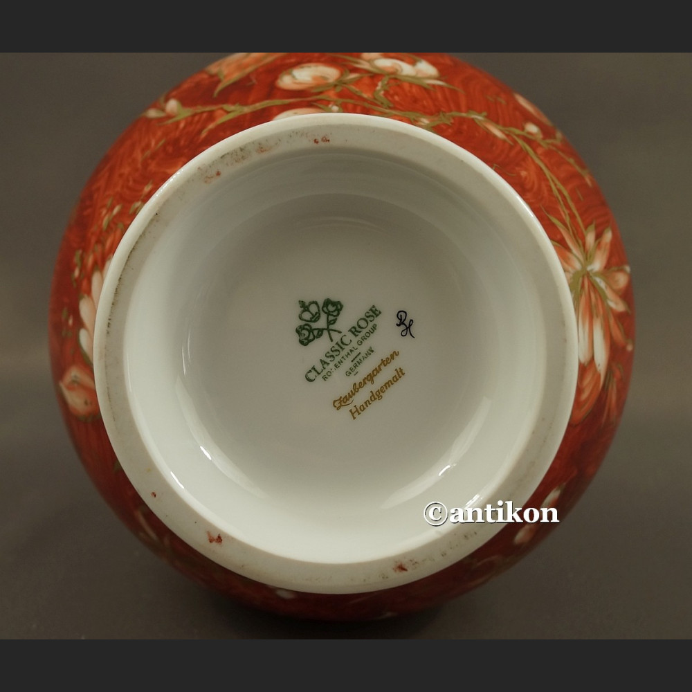 Wazon Rosenthal czerwony zaczarowany ogród Wazon Rosenthal czerwony zaczarowany ogród