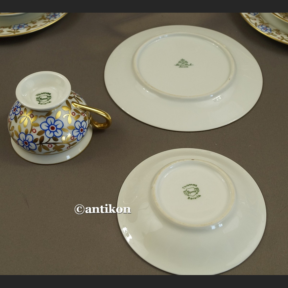 Serwis  Rosenthal Thomas Bavaria Empire ręcznie malowan złoty 