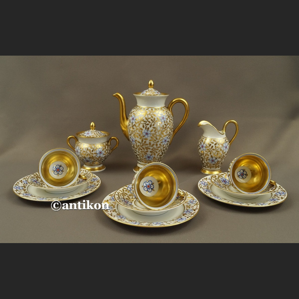 Serwis  Rosenthal Thomas Bavaria Empire ręcznie malowan złoty 