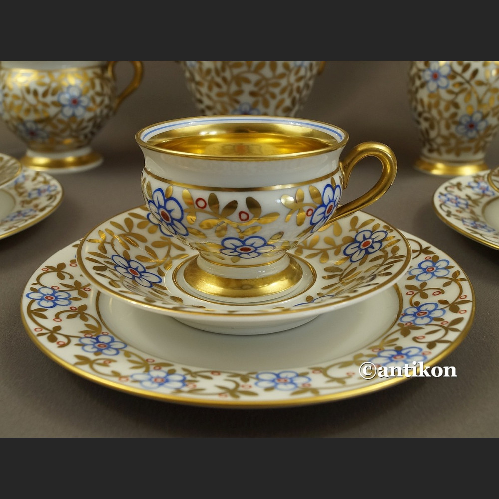 Serwis  Rosenthal Thomas Bavaria Empire ręcznie malowan złoty 