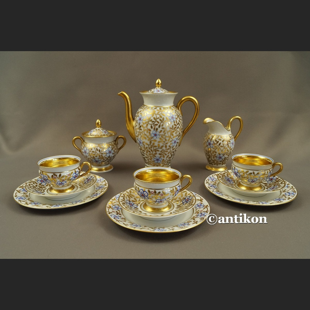 Serwis  Rosenthal Thomas Bavaria Empire ręcznie malowan złoty 