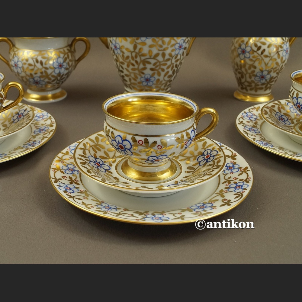 Serwis  Rosenthal Thomas Bavaria Empire ręcznie malowan złoty 