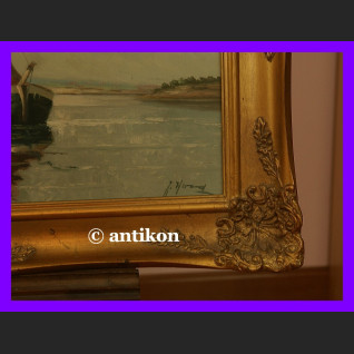 PAŁACOWY PRZEPIĘKNY STARY OBRAZ OGROMNY OLEJ WIEDEŃ NOCĄ AUTENTYK SYGNOWANY