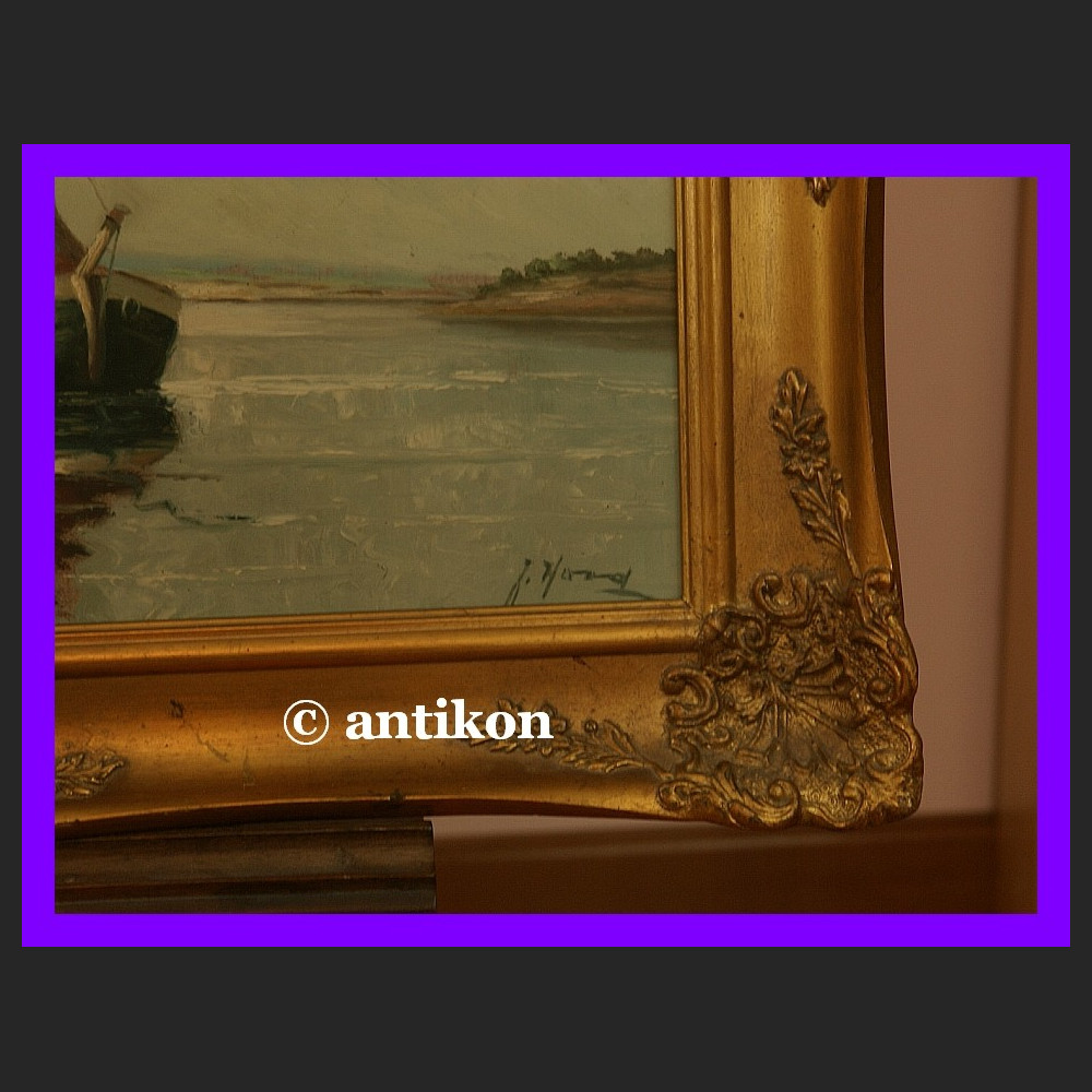 PAŁACOWY PRZEPIĘKNY STARY OBRAZ OGROMNY OLEJ WIEDEŃ NOCĄ AUTENTYK SYGNOWANY