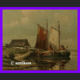 PAŁACOWY PRZEPIĘKNY STARY OBRAZ OGROMNY OLEJ WIEDEŃ NOCĄ AUTENTYK SYGNOWANY