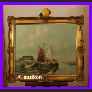 PAŁACOWY PRZEPIĘKNY STARY OBRAZ OGROMNY OLEJ WIEDEŃ NOCĄ AUTENTYK SYGNOWANY