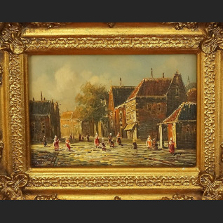 Obraz olejny Gdańsk miniatura