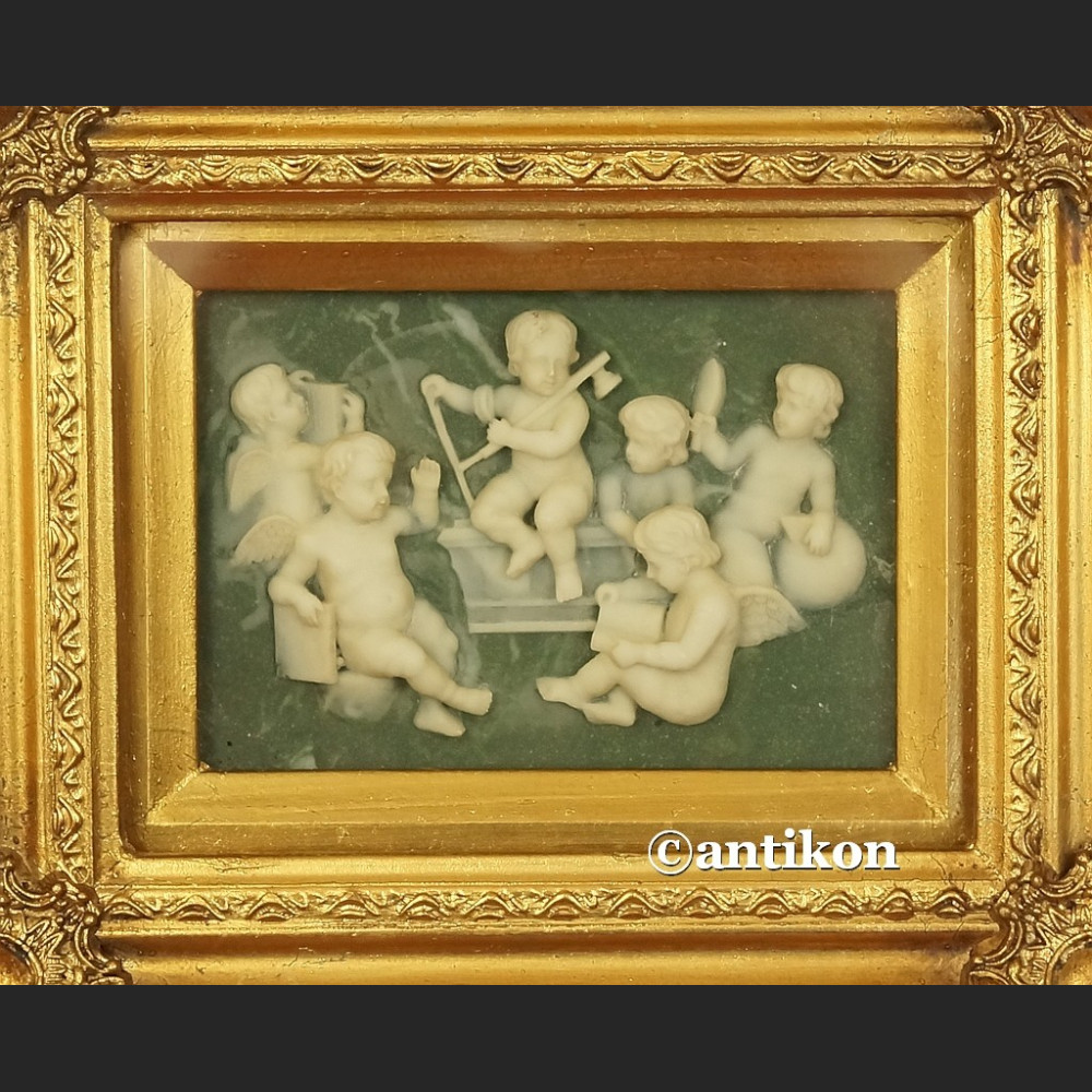 Relief alabastrowy Aniołki obraz z alabastru Relief alabastrowy Aniołki obraz z alabastru