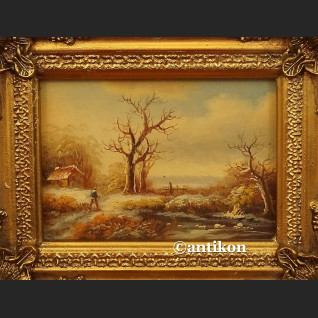 Obraz olejny zimowy pejzaż zima  Obraz olejny zimowy pejzaż zima
