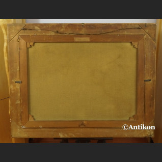 Obraz olejny alpejski pejzaż rzeki Inn