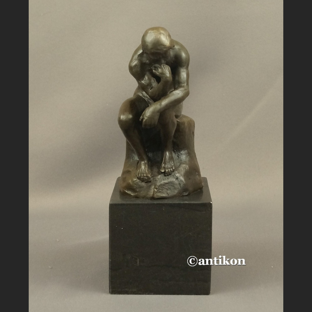 Rzeźba z brązu Myśliciel A. Rodin klasyka  Rzeźba z brązu Myśliciel A. Rodin klasyka