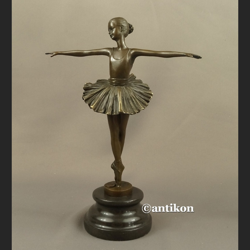 Rzeźba baletnica Degas figurka baleriny wspaniały brąz Francja 