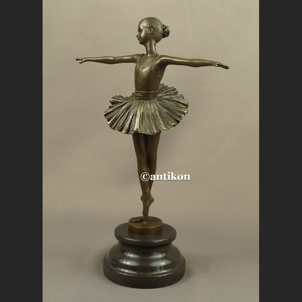 Rzeźba baletnica Degas figurka baleriny wspaniały brąz Francja 