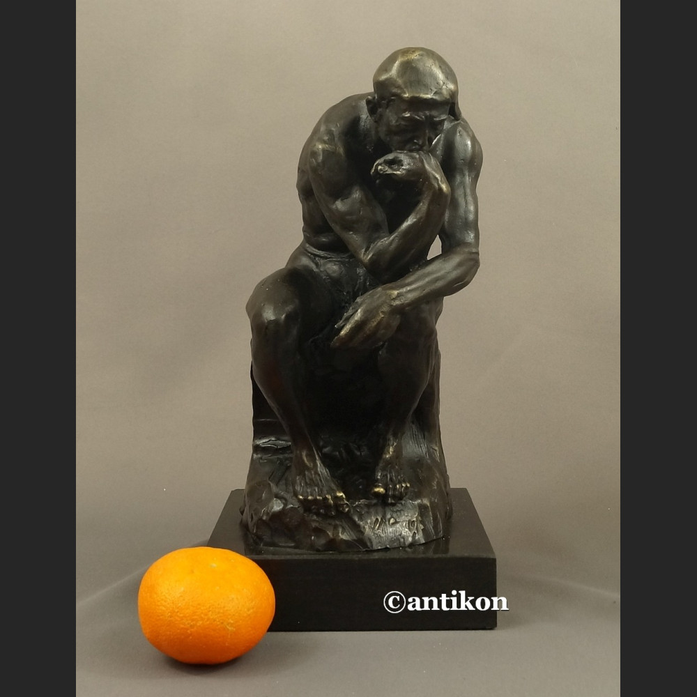 Myśliciel A. Rodin figura z brązu duża Myśliciel A. Rodin figura z brązu duża