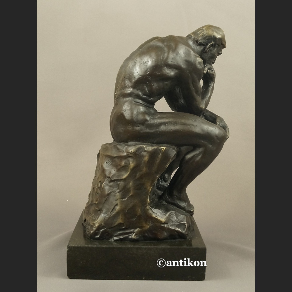 Myśliciel A. Rodin figura z brązu duża Myśliciel A. Rodin figura z brązu duża