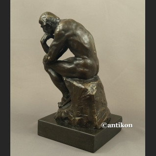Myśliciel A. Rodin figura z brązu duża Myśliciel A. Rodin figura z brązu duża