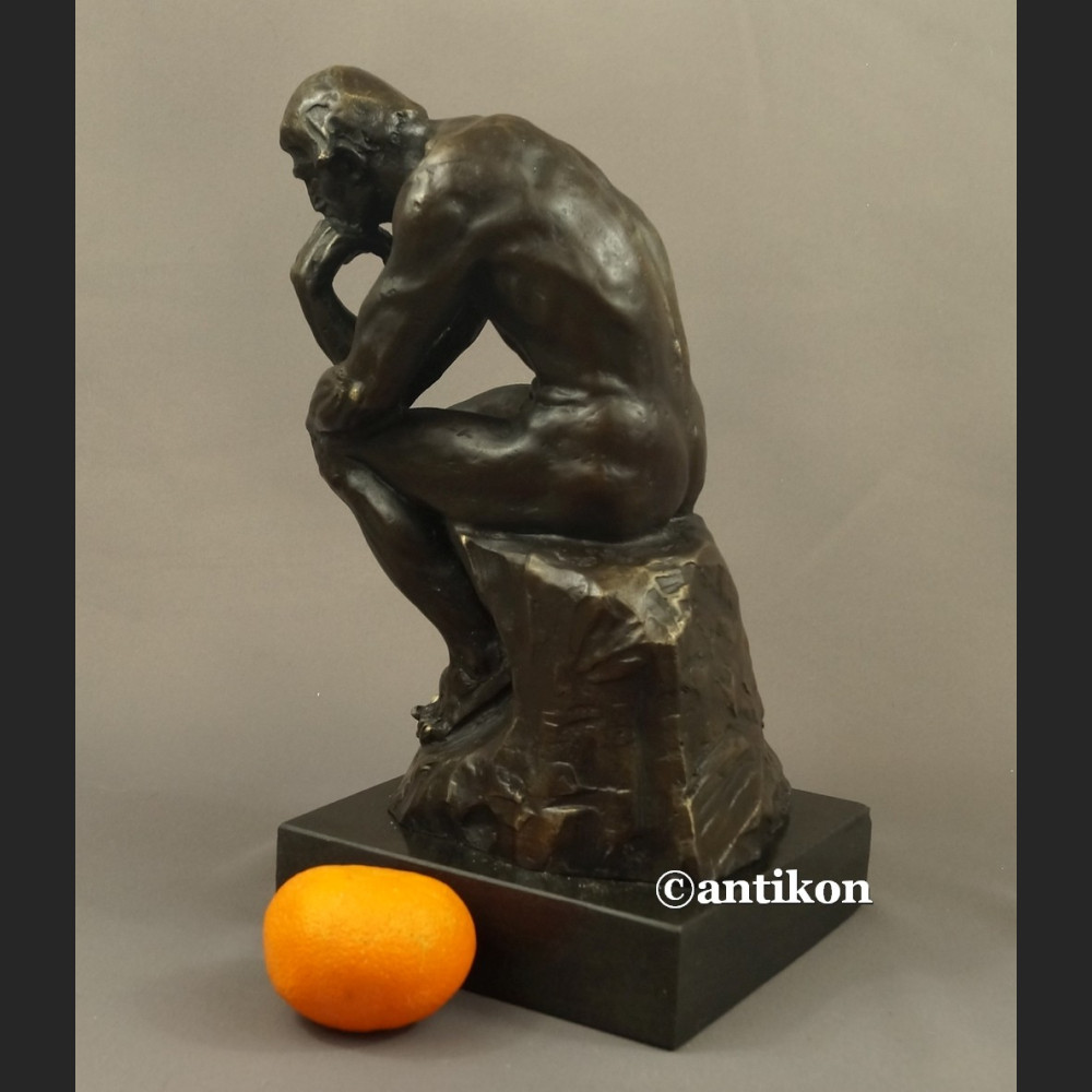 Myśliciel A. Rodin figura z brązu duża Myśliciel A. Rodin figura z brązu duża