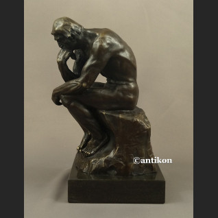 Myśliciel A. Rodin figura z brązu duża Myśliciel A. Rodin figura z brązu duża