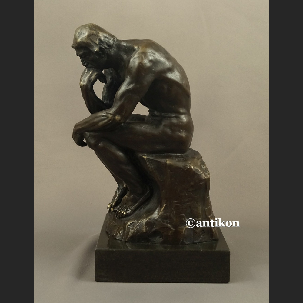 Myśliciel A. Rodin figura z brązu duża Myśliciel A. Rodin figura z brązu duża