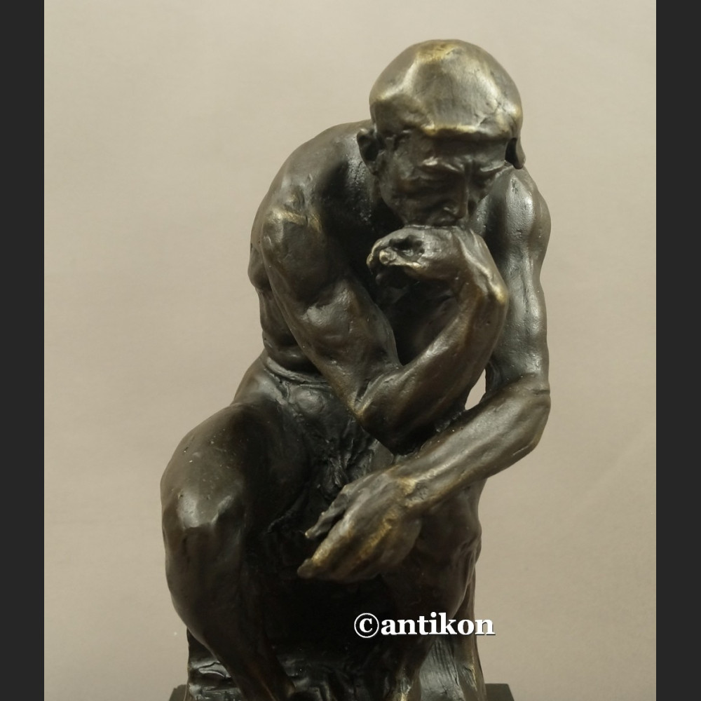 Myśliciel A. Rodin figura z brązu duża Myśliciel A. Rodin figura z brązu duża