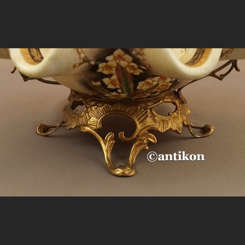 Patera na owoce koszyk porcelanowy z jaskółkami 