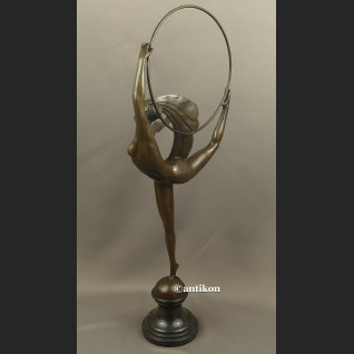 Rzeźba z brązu wysoka Tancerka z obręczą ART DECO Rzeźba z brązu wysoka Tancerka z obręczą ART DECO