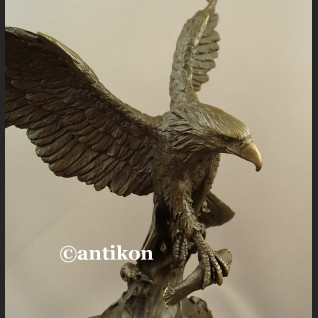Orzeł rzeźba z brązu z rozpostartymi skrzydłami Orzeł rzeźba z brązu z rozpostartymi skrzydłami