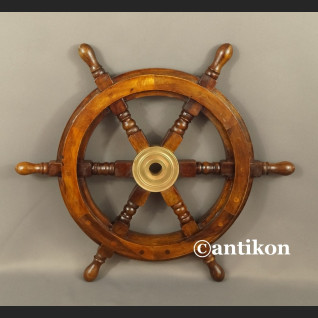 Koło sterowe drewniane na jacht średnie 