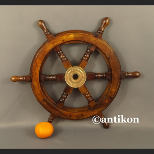 Koło sterowe drewniane na jacht średnie 