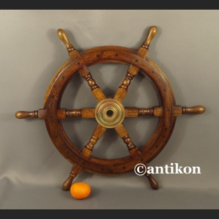 Drewniane koło sterowe duże 