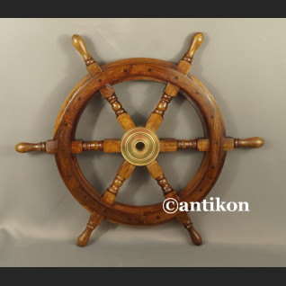 Drewniane koło sterowe duże 