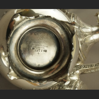 Posrebrzany serwis do kawy i herbaty A. Frenais  neobarokowy 