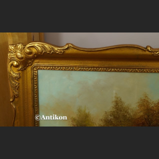 Malarstwo aukcyjne Seekatz Panorama z wiejską chatą 