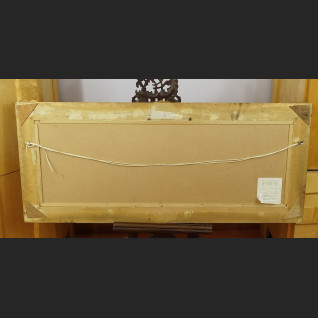 Obraz olejny na desce Górski pejzaż z kapliczką 